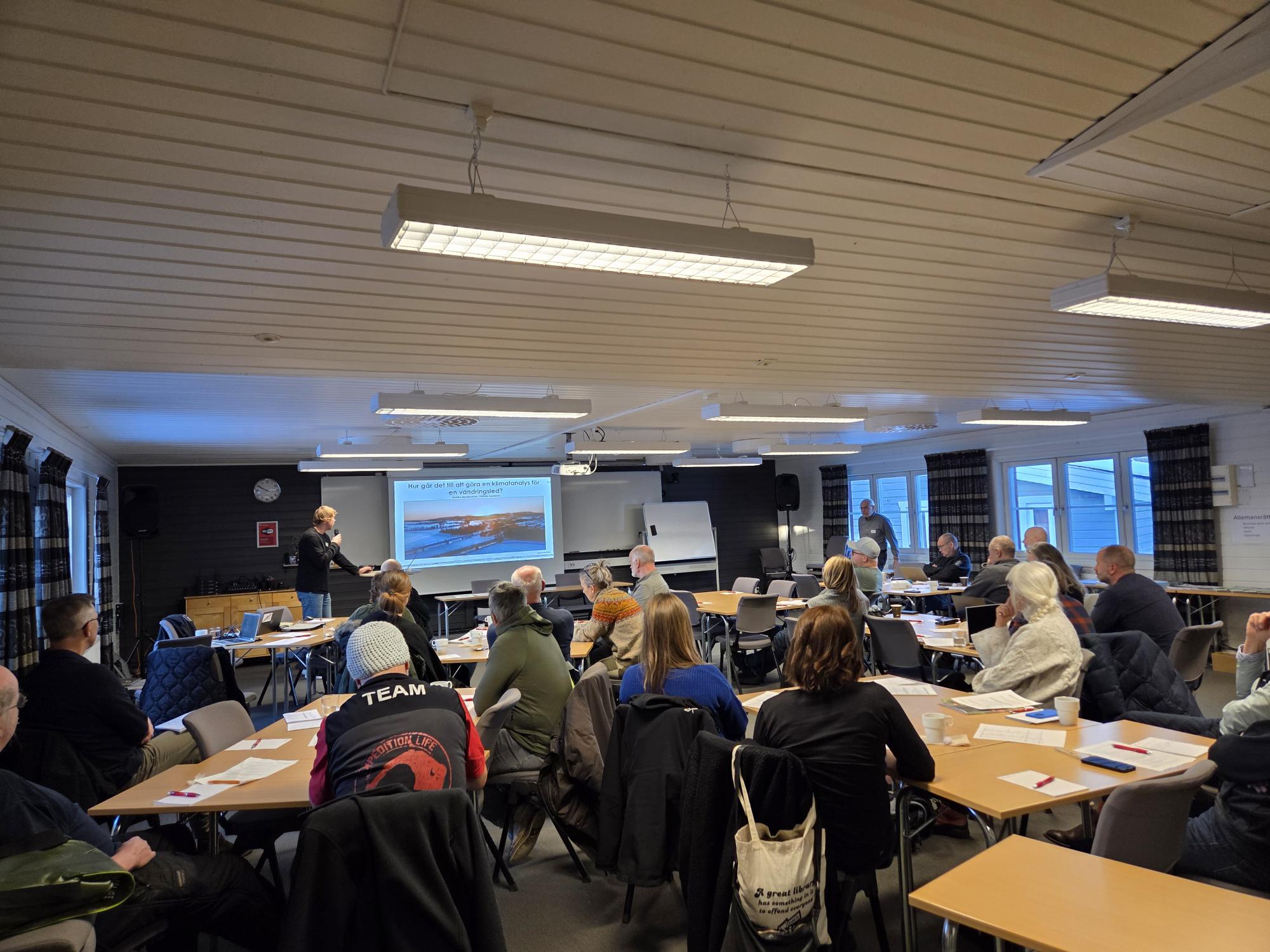 En bild från vandringsledsforum Västerbotten november 2025.